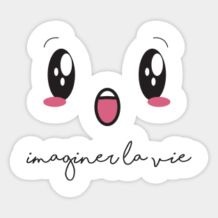 "Croquer la vie" collection | imaginer la vie Sticker